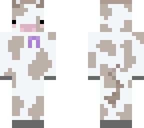 cow skin with ribbon