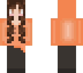 orange hoodie girl