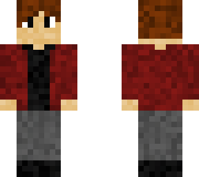 person in crimson jacket