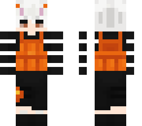 pumpkin boy white hair