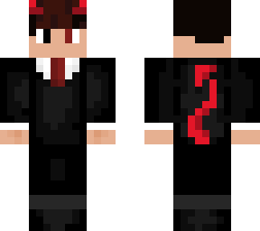 red demon boy in tuxedo