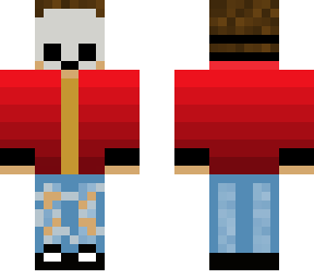 rileysurman with skull mask | skintober day 5