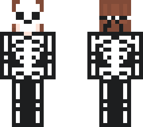 skeleton dude with dark hair