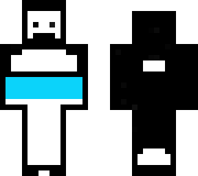 white and black