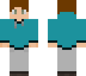 a guy with a light blue hoodie.