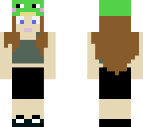 basic girl w/ frog hat