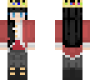 black hair female technoblade