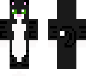 gato ***** y blanco con ojos verdes / black and white cat with green eyes