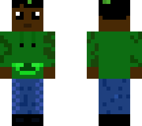 green hoodie