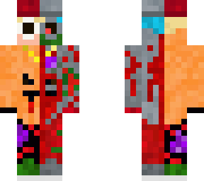 half zombie halloween blonde hair boi