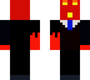 magma cube in a suit