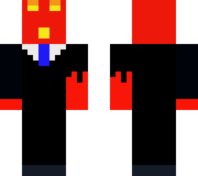magma cube in a suit