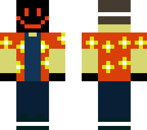 masked person in hawaiian shirt