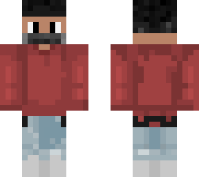 red sweatshirt