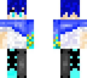 the molten digo arm and the ender blood leg (harri's skin)