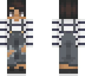 trendy black and white striped overalls boy