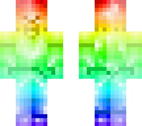 twinned rainbow steve