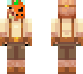 worker piglin with pumpkin mask