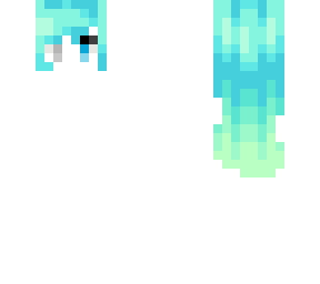 aqua green hair