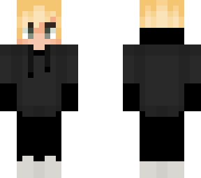 blonde black hoodie boy