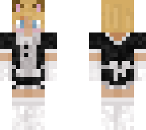 blonde catboy maid