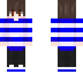 blue & white sweatshirt