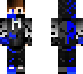 blue and black