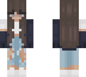 blue casual girl