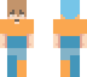 boy version of lemonlatte's blue and ornage skin.