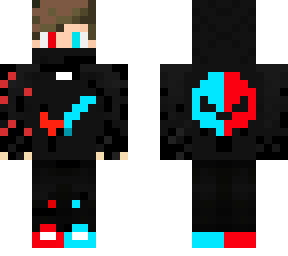 cool red and blue boy