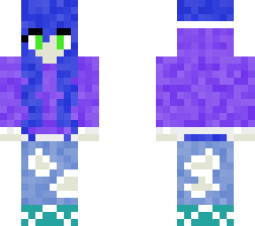 girl with blue hair