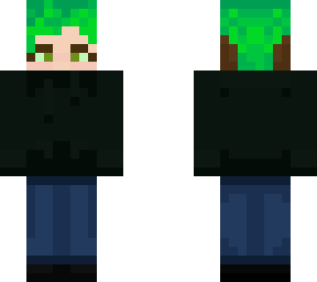 green hair