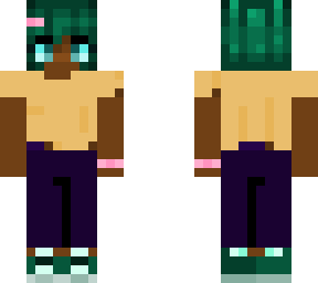 green haired person :)