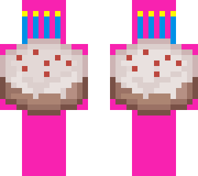 pink birthday cake