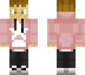 pink hoodie