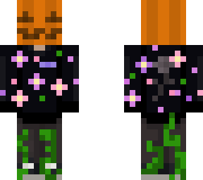pumpkin head flower boy