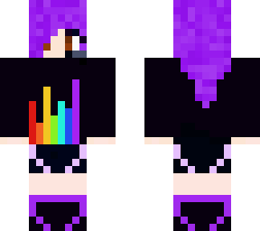 purple dj girl