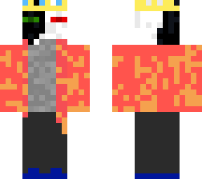 ranboo mc skin but with a hawaiian shirt:))
