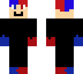 red & blue black devil {mask off}