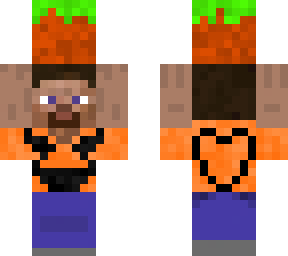 steeve carring grass block (hallowen)