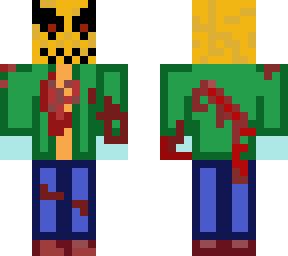 the stitched pumpkin mask