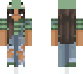 bee girl with frog hat and green shirt