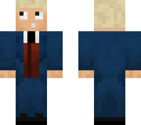 blue suit man