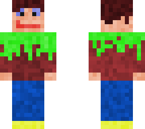 boy in a minecraft t-shirt