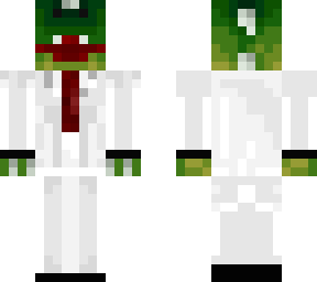 dino in a white suit