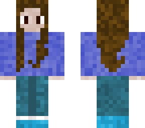 girl wearing sweater brown hair