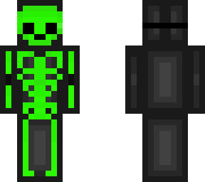 glowing skeleton (green)