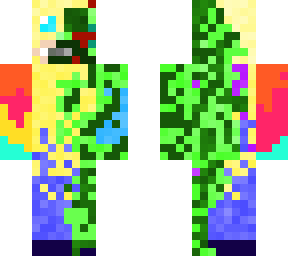 half zombie colourful