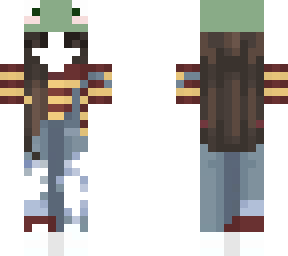 invisible bee girl with frog hat