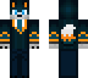 orange powered wolf but with suit